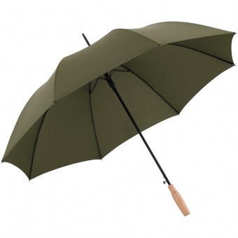 Зонт-трость Nature Stick AC, зеленый фото 