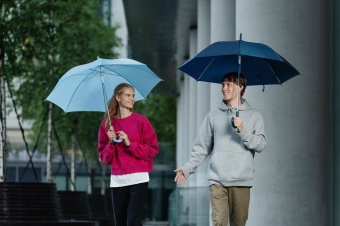Зонт-трость Promo, голубой фото 