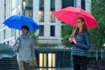 Зонт-трость Promo, синий фото 