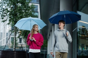 Зонт-трость Promo, темно-синий фото 