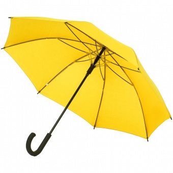Зонт-трость с цветными спицами Bespoke, желтый фото 