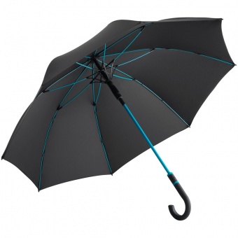 Зонт-трость с цветными спицами Color Style, бирюзовый фото 