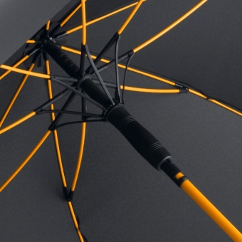 Зонт-трость с цветными спицами Color Style, оранжевый фото 