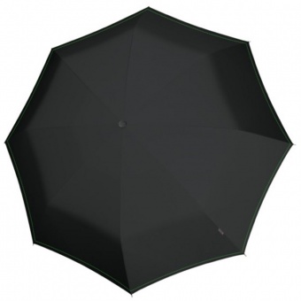Зонт-трость U.900, черный с неоново-зеленым фото 