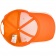Бейсболка Canopy, оранжевая с белым кантом фото 6