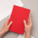 Блокнот Alpha slim, красный фото 101