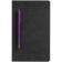 Блокнот Magnet Gold с ручкой, черный с фиолетовым фото 6