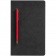 Блокнот Magnet Gold с ручкой, черный с красным фото 3