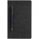 Блокнот Magnet Gold с ручкой, черный с синим фото 6