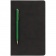 Блокнот Magnet Gold с ручкой, черный с зеленым фото 2