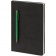 Блокнот Magnet Gold с ручкой, черный с зеленым фото 8