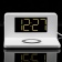 Часы настольные с беспроводным зарядным устройством Pitstop, белые фото 11