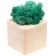 Декоративная композиция GreenBox Wooden Cube, бирюзовый фото 1
