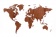 Деревянная карта мира World Map Wall Decoration Exclusive, красное дерево фото 9