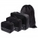 Дорожный набор сумок noJumble 4 в 1, черный фото 8