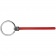 Элемент брелка-конструктора «Хлястик с кольцом и зажимом», красный фото 3