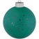 Елочный шар Chain с лентой, 10 см, зеленый фото 3
