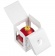 Елочный шар Gala Night Matt в коробке с тиснением, красный, 8 см фото 3