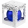 Елочный шар Gala Night Matt в коробке с тиснением, синий, 8 см фото 3