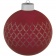Елочный шар King с лентой, 10 см, красный фото 5