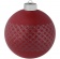 Елочный шар Queen с лентой, 10 см, красный фото 3