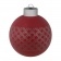 Елочный шар Queen с лентой, 8 см, красный фото 4