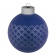 Елочный шар Queen с лентой, 8 см, синий фото 2