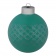 Елочный шар Queen с лентой, 8 см, зеленый фото 2