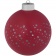 Елочный шар Stars с лентой, 10 см, красный фото 4