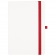 Ежедневник недатированный, Portobello Trend, Arctic , жесткая обложка, 145х210, 256 стр, белый, срез-фольга/красный фото 4