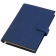 Ежедневник-портфолио Royal, синий, эко-кожа, недатированный кремовый блок, серая подарочная коробка фото 2