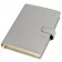 Ежедневник-портфолио Royal, серый, обложка soft touch, недатированный кремовый блок, подарочная коробка фото 2