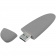 Флешка Pebble Type-C, USB 3.0, серая, 16 Гб фото 5