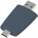 Флешка Pebble Type-C, USB 3.0, серо-синяя, 16 Гб фото 3
