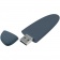 Флешка Pebble Type-C, USB 3.0, серо-синяя, 16 Гб фото 5