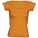 Футболка женская Melrose 150 с глубоким вырезом, оранжевая фото 1