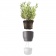 Горшок для растений Flowerpot, средний, серый фото 3