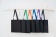 Холщовая сумка BrighTone, черная с ярко-синими ручками фото 6