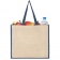 Холщовая сумка для покупок Bagari со светло-синей отделкой фото 2