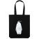 Холщовая сумка Like a Penguin, черная фото 1