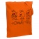 Холщовая сумка «Полный птц», оранжевая фото 1