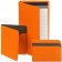 Картхолдер с отделением для купюр Dual, оранжевый фото 9