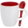 Кофейная кружка Pairy с ложкой, красная фото 3