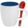 Кофейная кружка Pairy с ложкой, синяя с красной фото 1