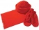 Комплект Unit Fleecy: шарф, шапка, варежки, красный фото 1