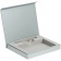 Коробка Memo Pad для блокнота, флешки и ручки, серебристая фото 2