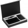 Коробка Silk с ложементом под ежедневник 10x16 см, аккумулятор и ручку, черная фото 3