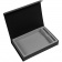 Коробка Silk с ложементом под ежедневник 15х21 см и ручку, черная фото 1