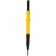Квадратный зонт-трость Octagon, черный с желтым фото 4