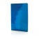 Металлизированный блокнот Deluxe A5, синий фото 2
